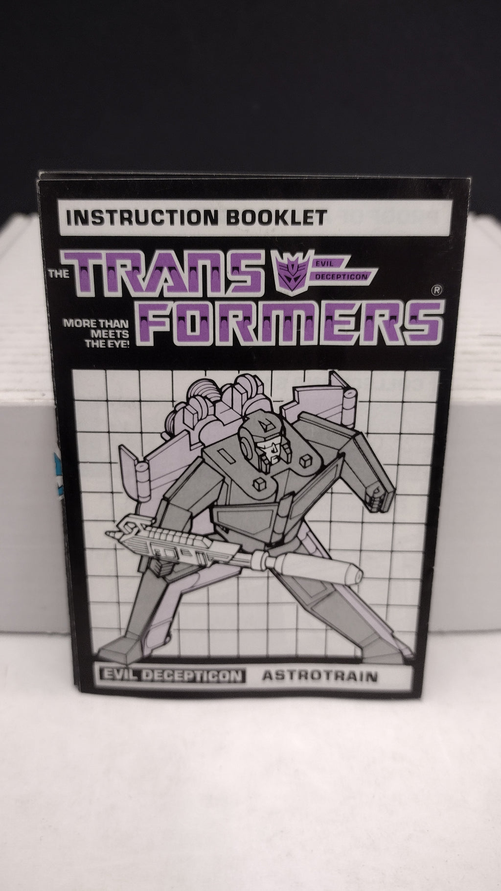 Vintage 1986 Original G1 Transformers Astrotrain Instruction Booklet