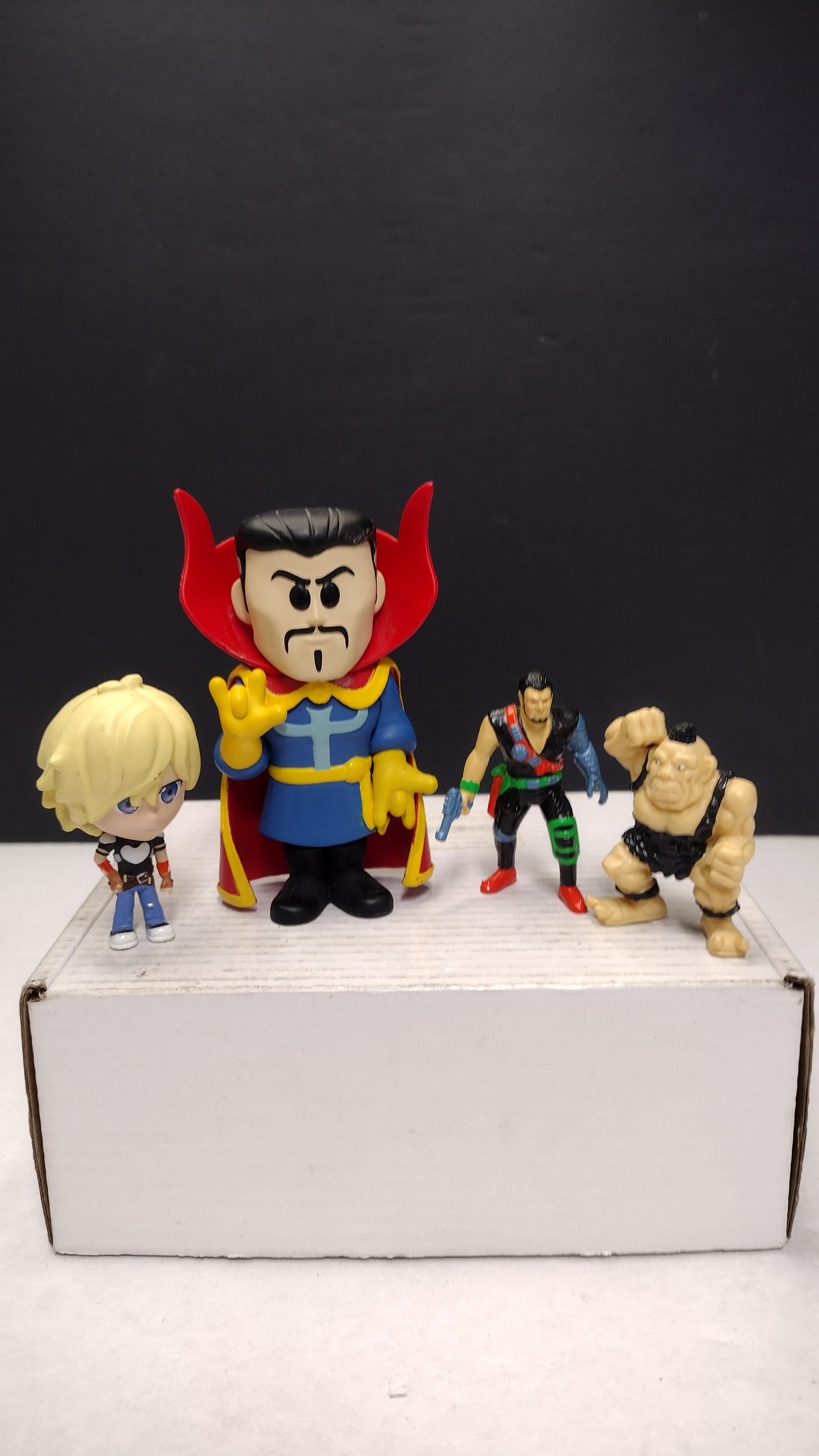 Lot of 4 Vintage Figures Funko Soda Dr Strange RWBY Monster Wrestlers