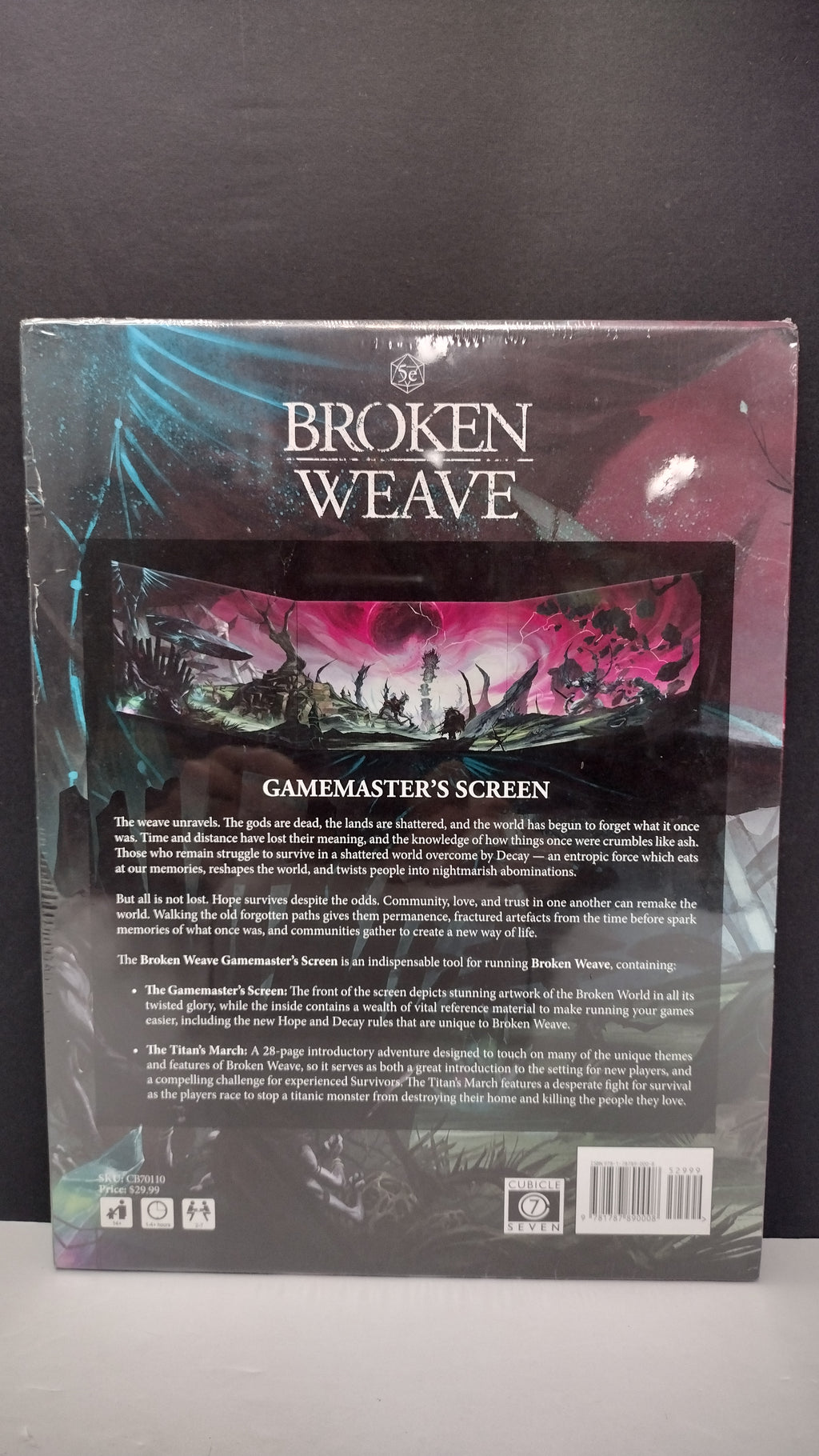 Broken Weave: Gamemaster’s Screen & The Titan’s March (5E) – New & Sealed