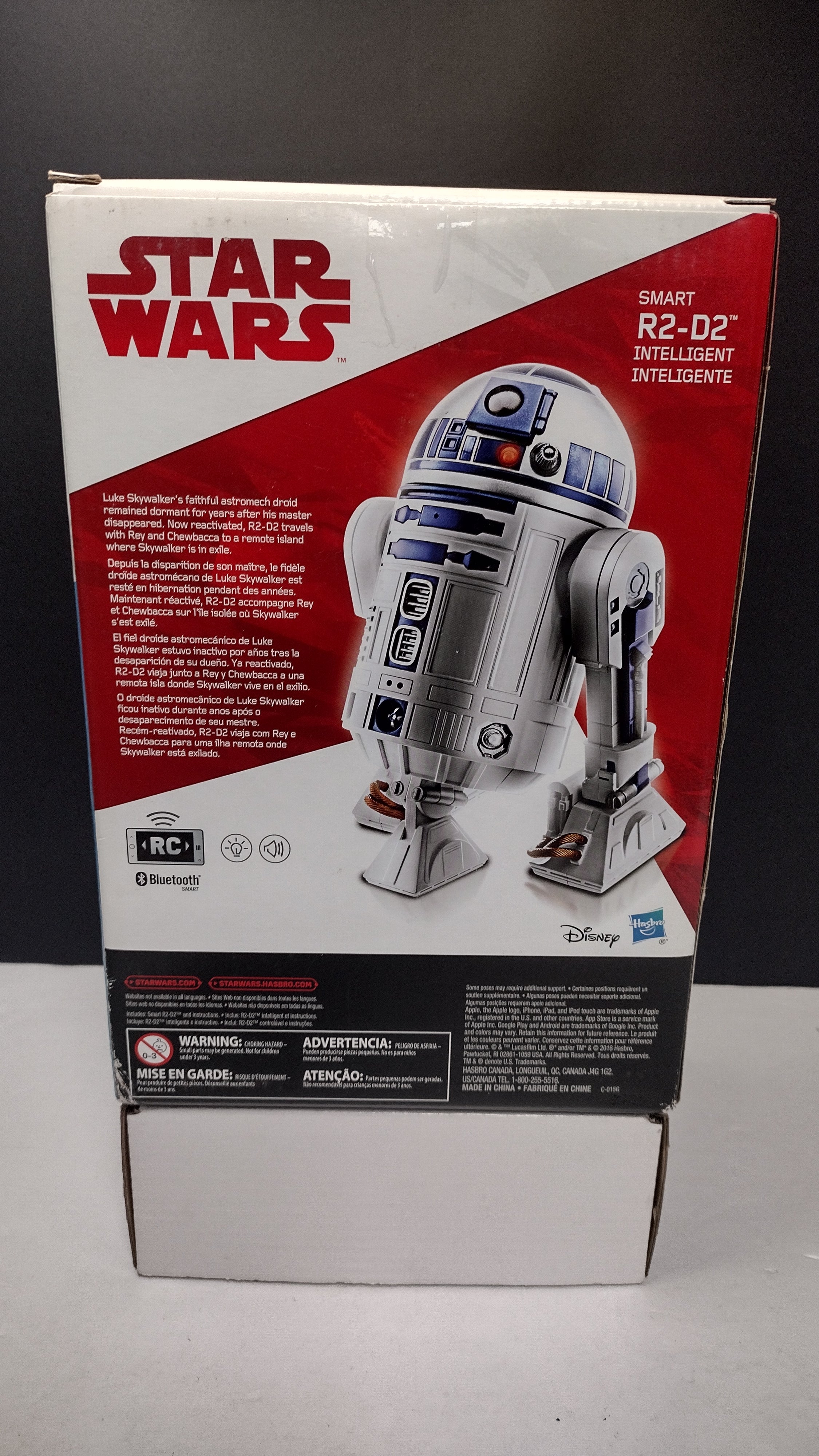 2016 Hasbro Star Wars Smart R2-D2 Intelligent Droid App-Controlled RC Robot NIB