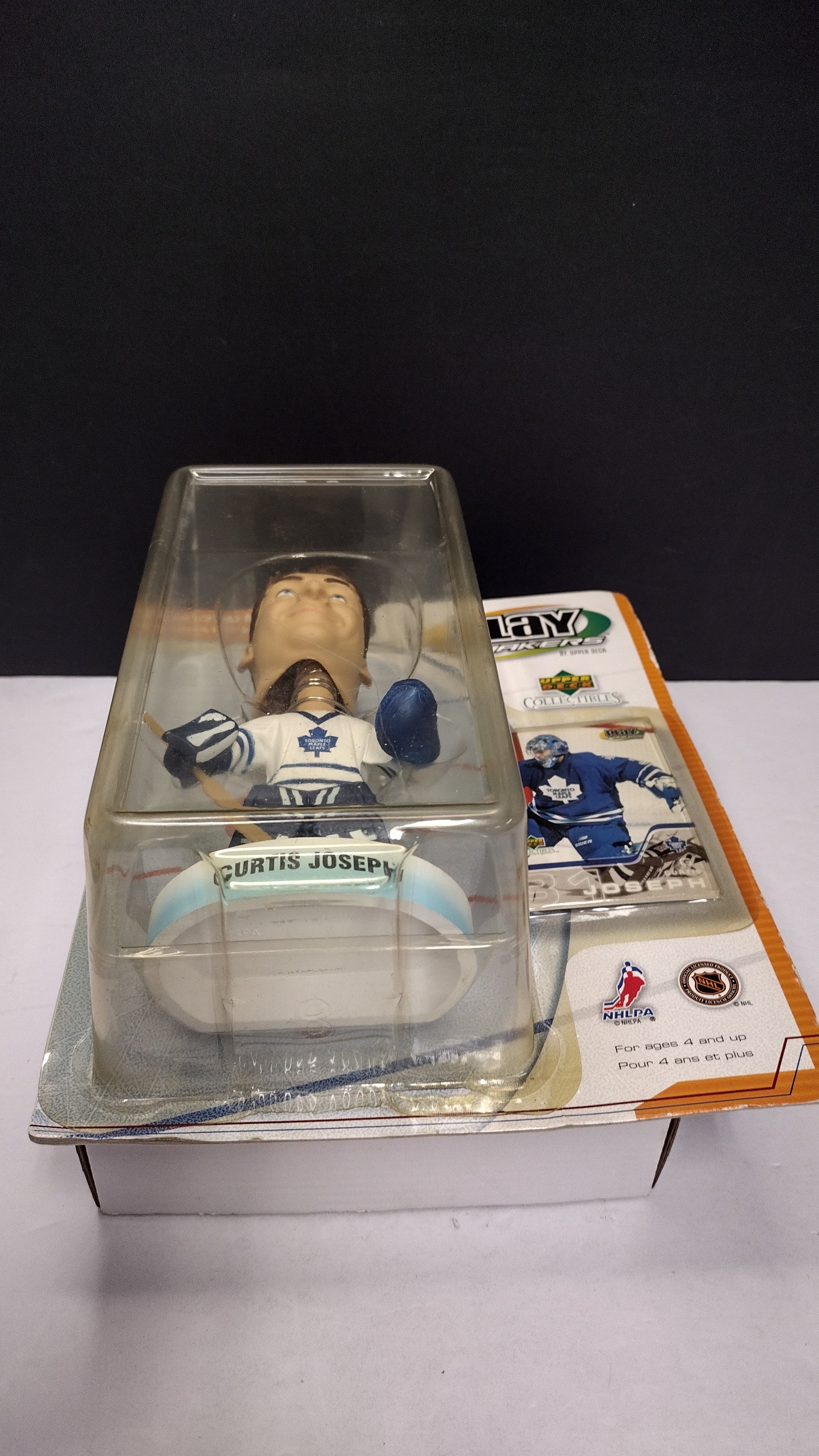 2001/2002 UPPER DECK NHL EDITION 'CURTIS JOSEPH' 'PLAY MAKERS' BOBBLEHEAD