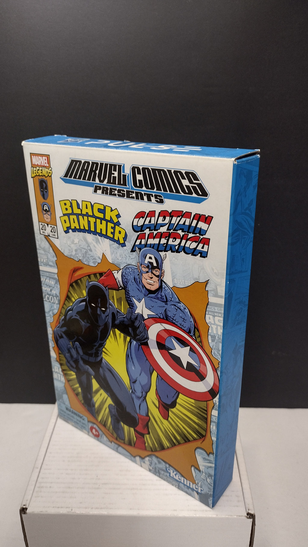 Hasbro Marvel Legends Retro 3.75-Inch Black Panther & Captain America 2-Pack NIB (Open Outer Box)