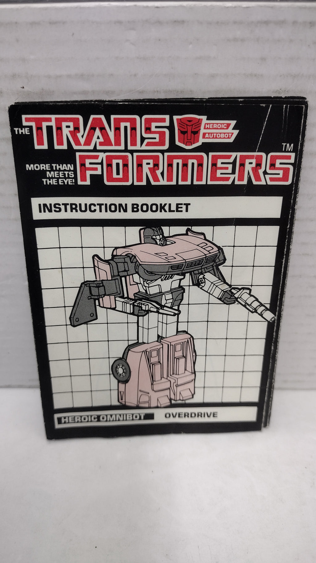 Vintage 1984 Original G1 Transformers Omnibot Overdrive - Instruction Booklet