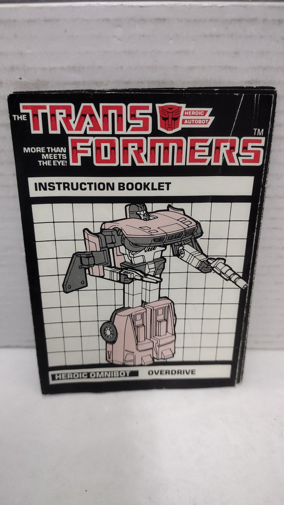 Vintage 1984 Original G1 Transformers Omnibot Overdrive - Instruction Booklet