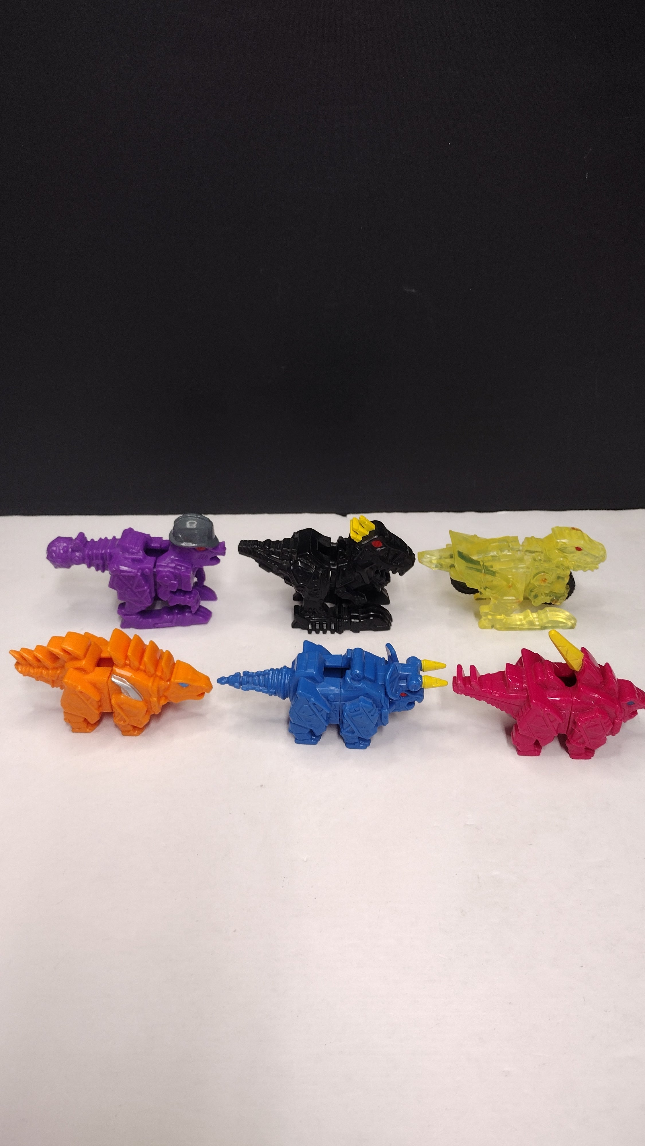 Lot of 6 Power Rangers Dino Charge Dinosaur Attachments (Bandai 2015/2016 - Dinosaur Figures Only / No Charger Batteries - Excellent Condition)