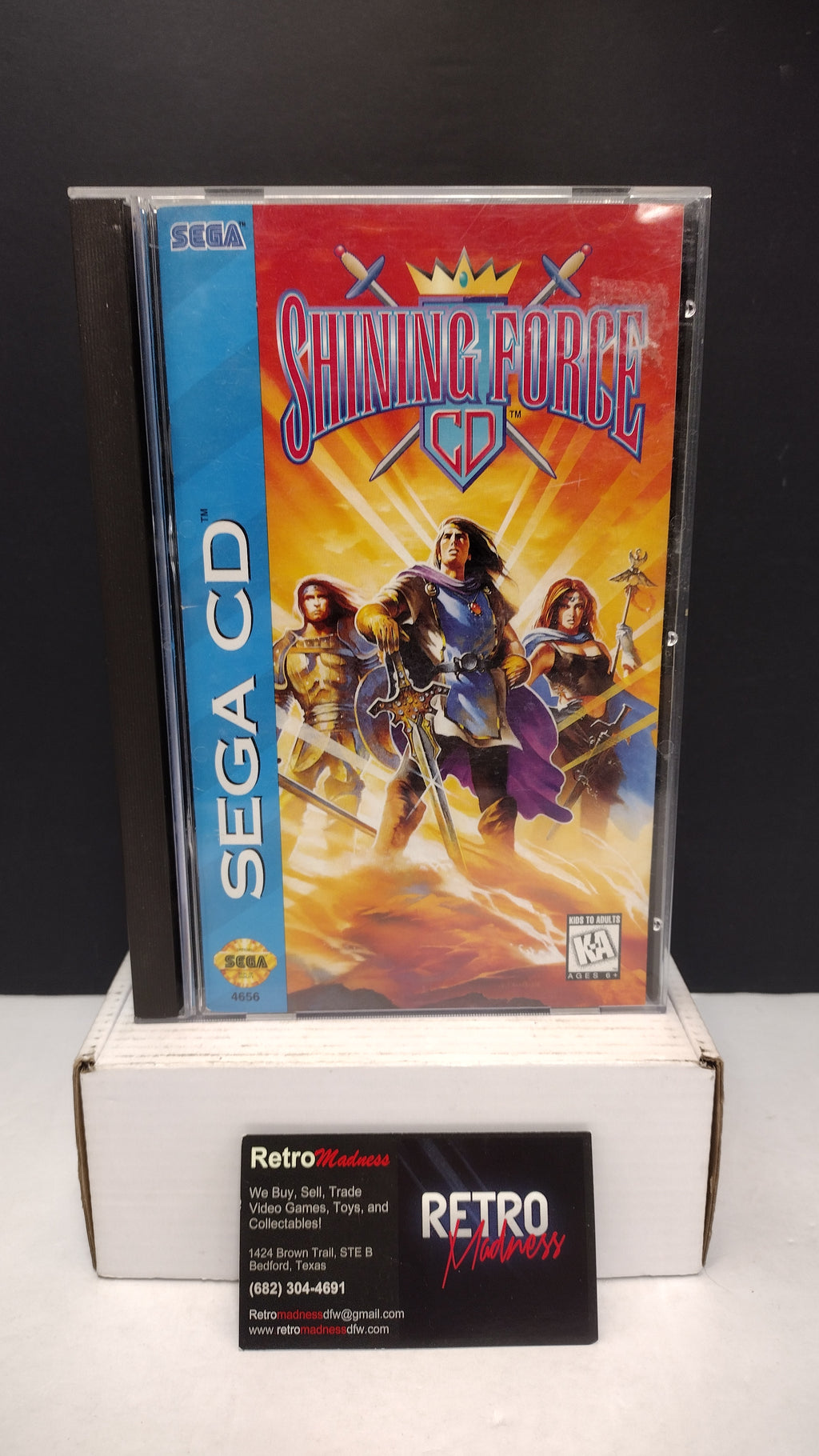 Sega CD Shining Force CD Original Jewel Case & Manual ONLY - No Game Disc