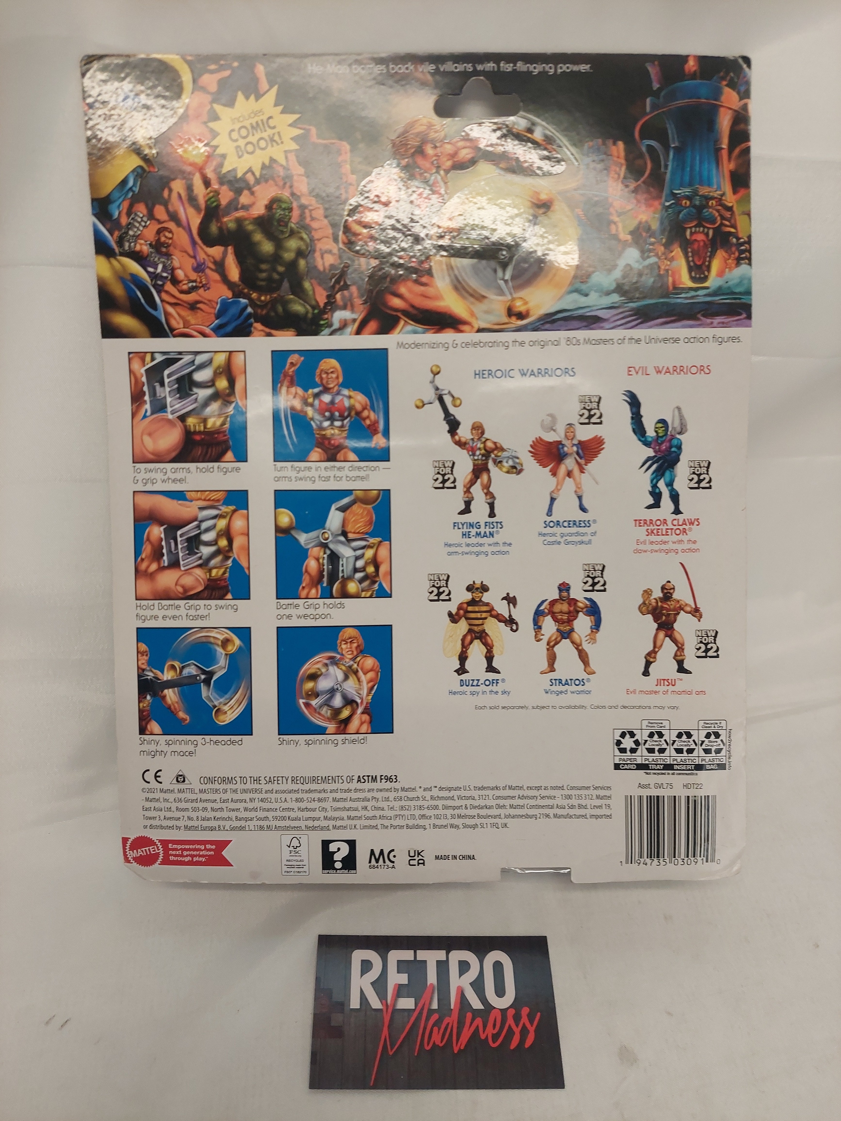 Masters of the Universe Flying Fists He-Man Deluxe Figure Set