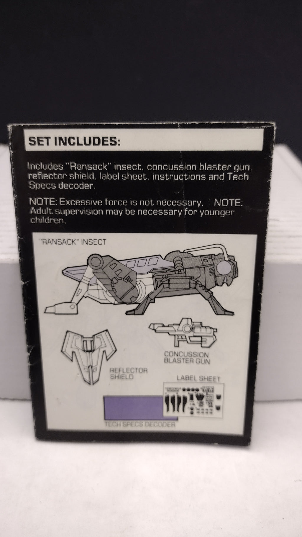 Vintage 1985 Original G1 Transformers Ransack Instruction Booklet