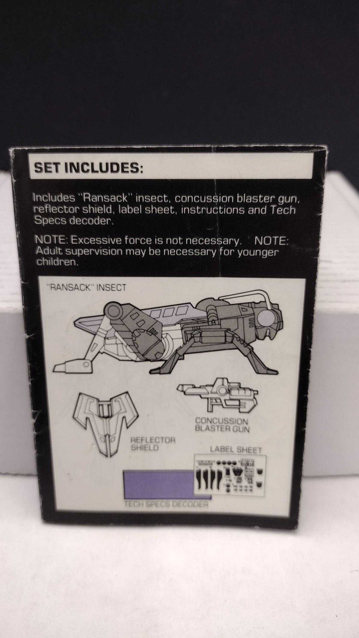 Vintage 1985 Original G1 Transformers Ransack Instruction Booklet