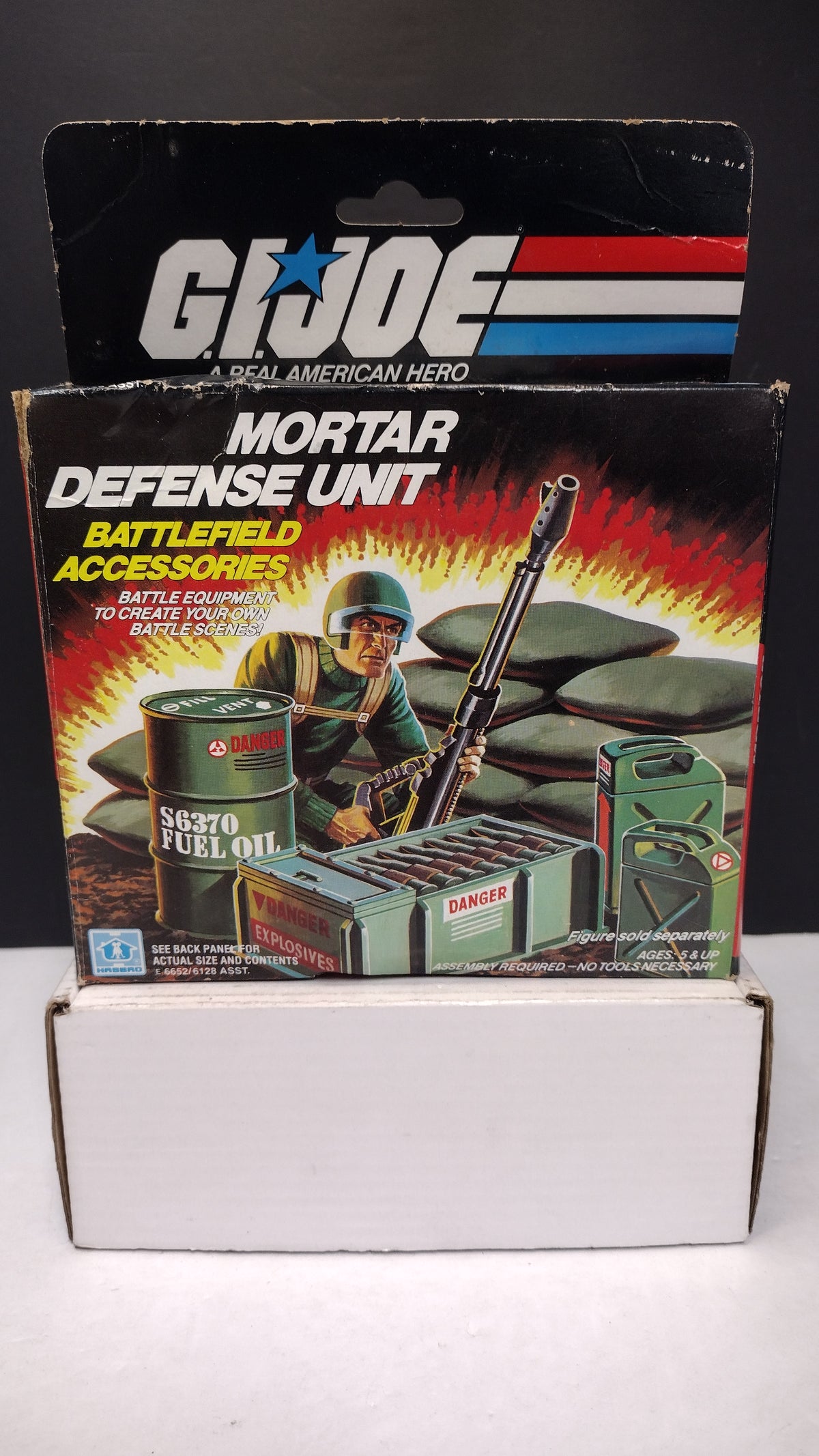 GI Joe Mortar Defense Unit EMPTY BOX ONLY Hasbro Vintage 1980s