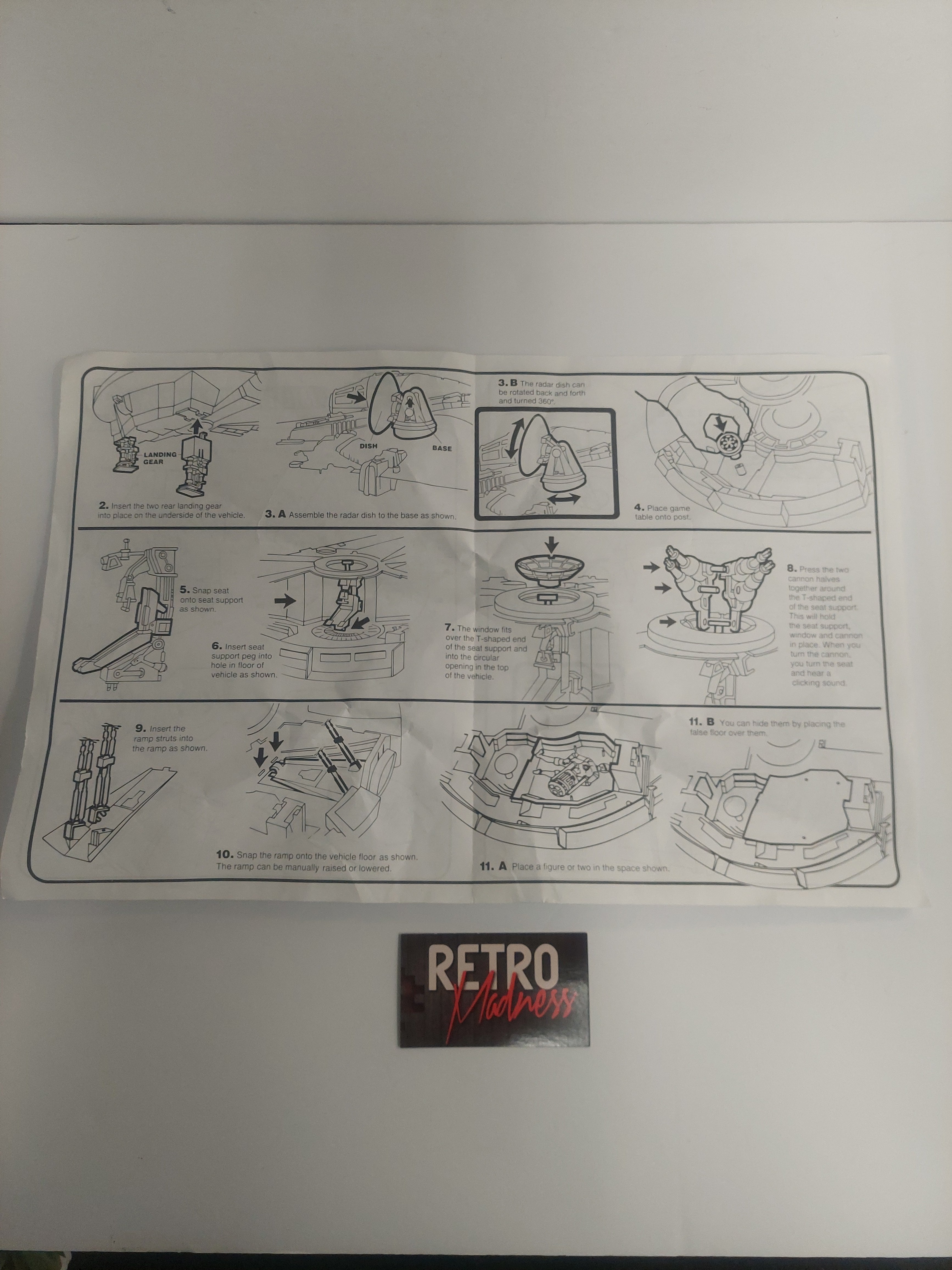 Vintage 1995 Star Wars Electronic Millennium Falcon Instructions ONLY