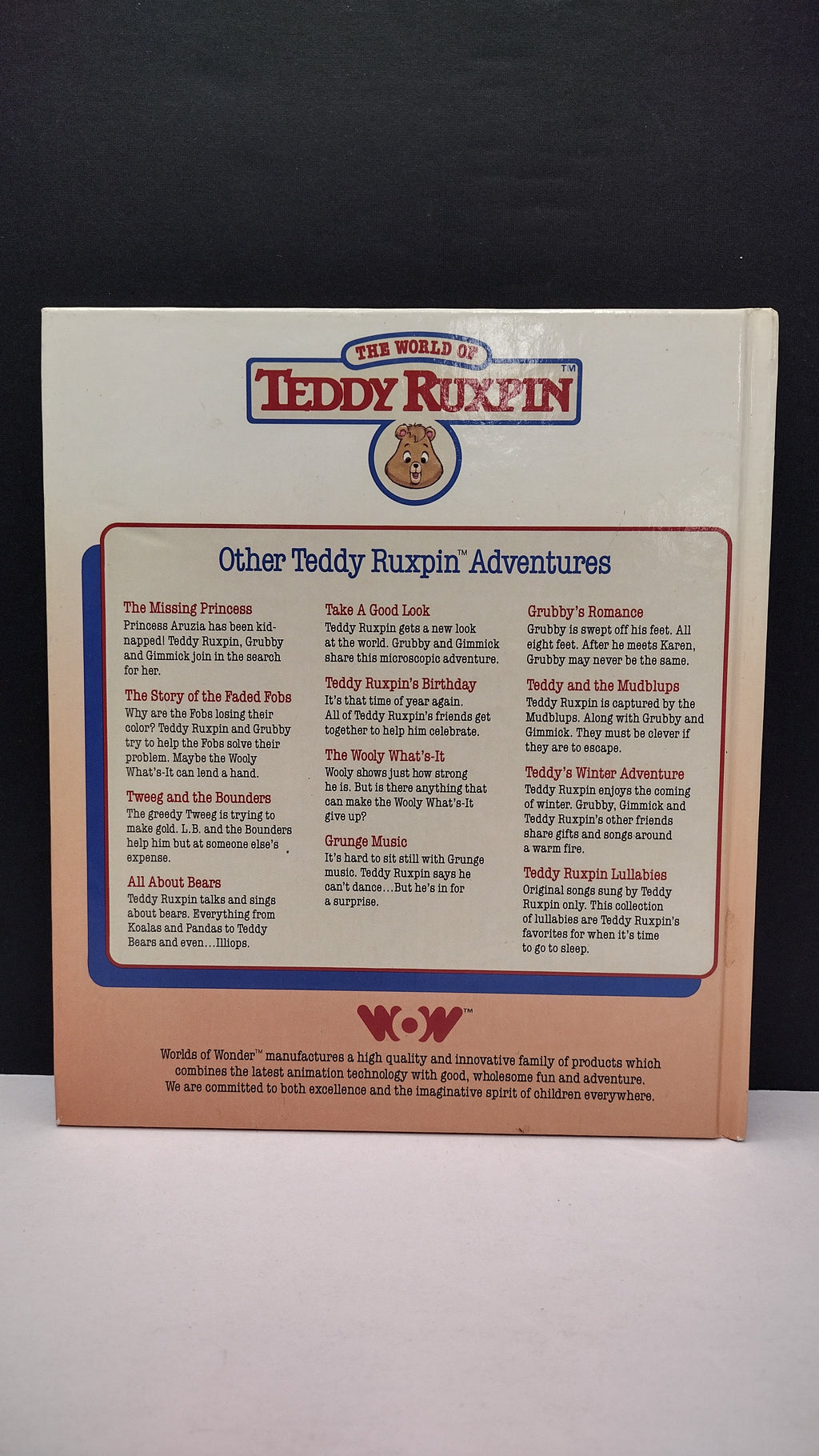 Vintage 1985 Teddy Ruxpin Hardcover 8-Book Storybook Lot (Worlds of Wonder) – Books Only, No Cassettes