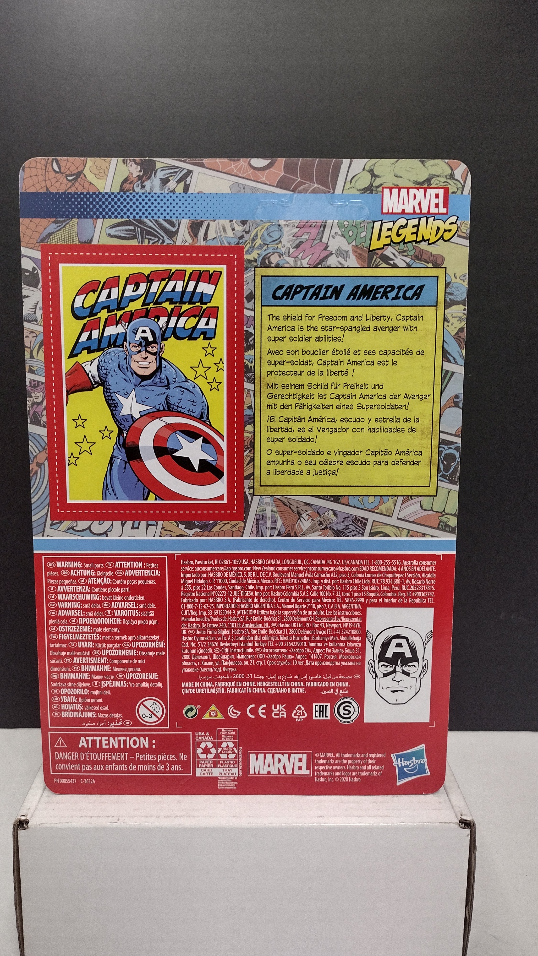 Hasbro Marvel Legends Retro 3.75-Inch Black Panther & Captain America 2-Pack NIB (Open Outer Box)