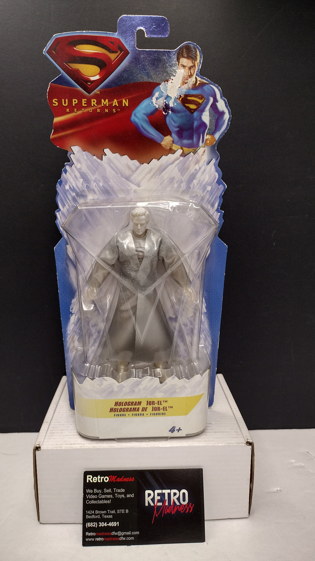 DC Comics Superman Returns Hologram Jor-El 5.5-Inch Action Figure (Mattel 2006 - Sealed on Card)