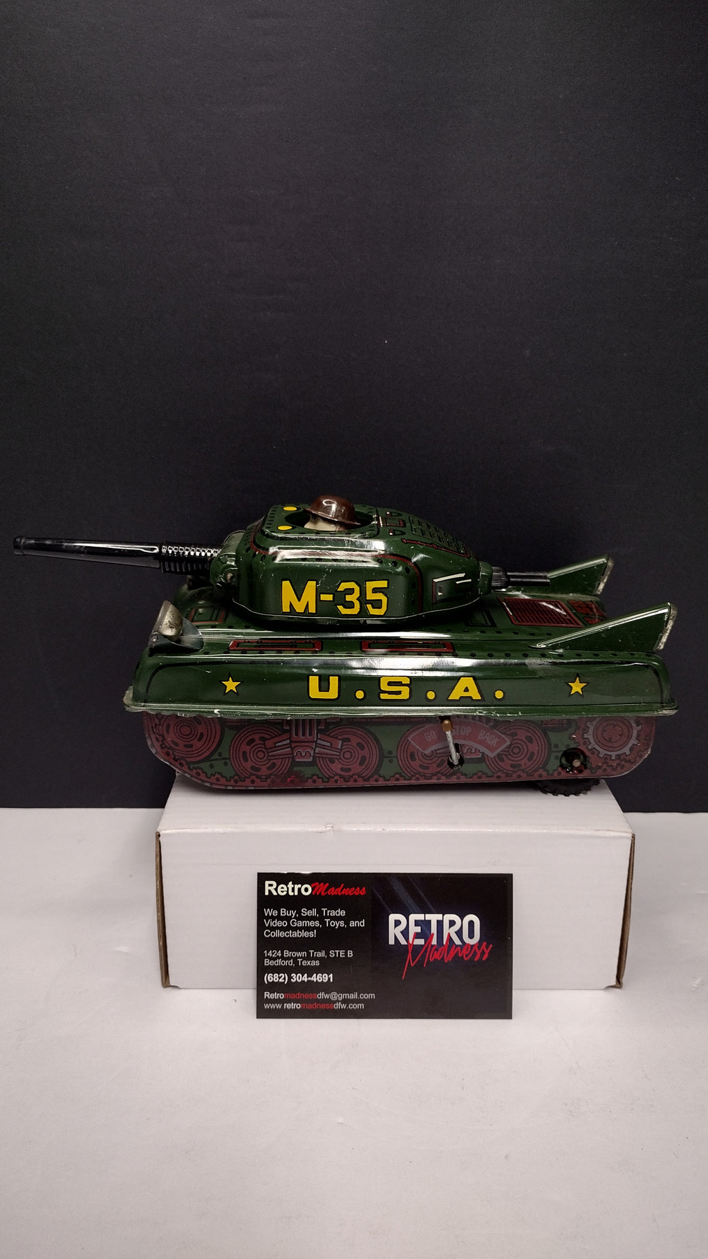 Ultra Rare Cragstan Japan M-35 Military Tank – Vintage 1950s Tin Toy