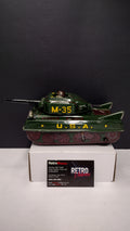 Ultra Rare Cragstan Japan M-35 Military Tank – Vintage 1950s Tin Toy