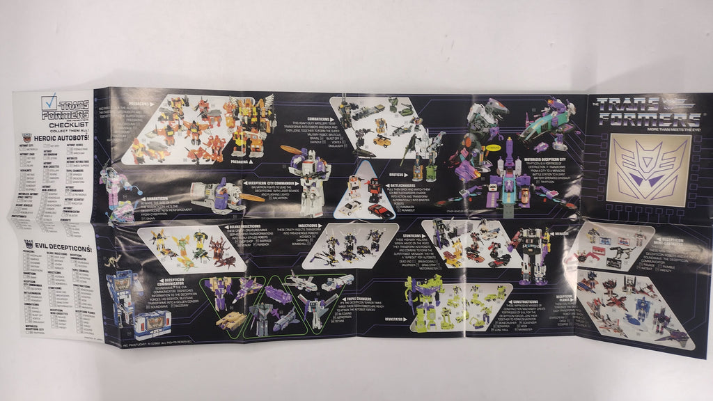Vintage Original G1 Transformers Inserts Lot: 1984-1986