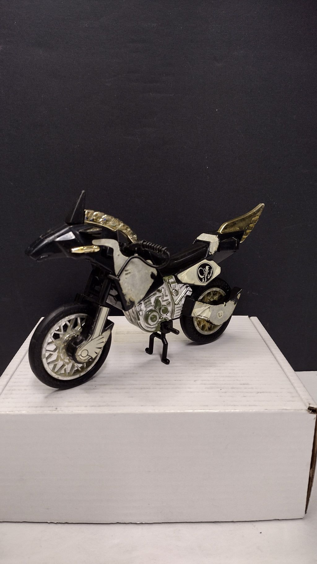 Vintage 1994 Bandai Mighty Morphin Power Rangers Black Thunder Bike Vehicle (Loose)