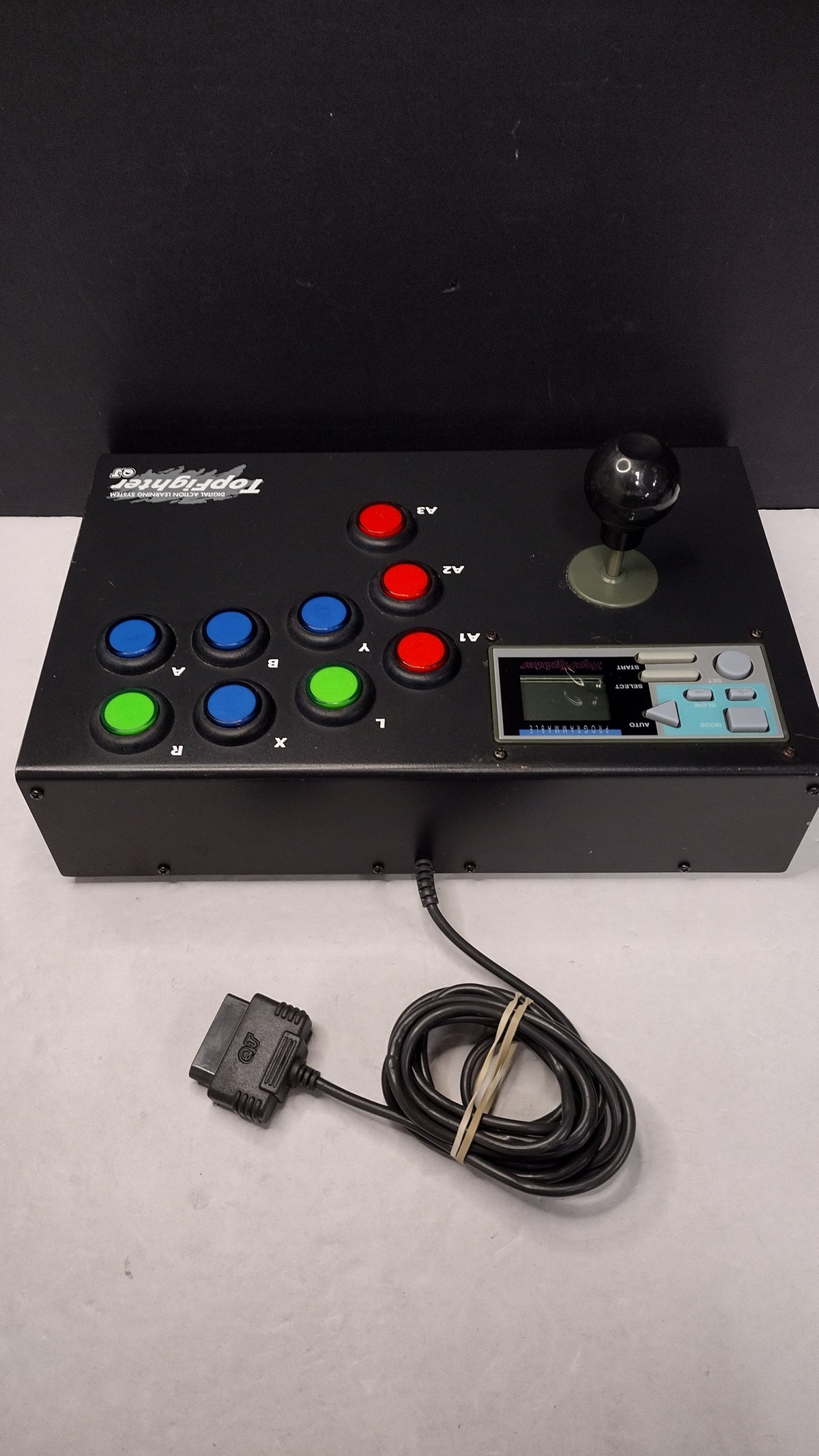 QJ Top Fighter SV-339 Arcade Stick Controller for SNES OEM Tested - Missing Rubber Foot