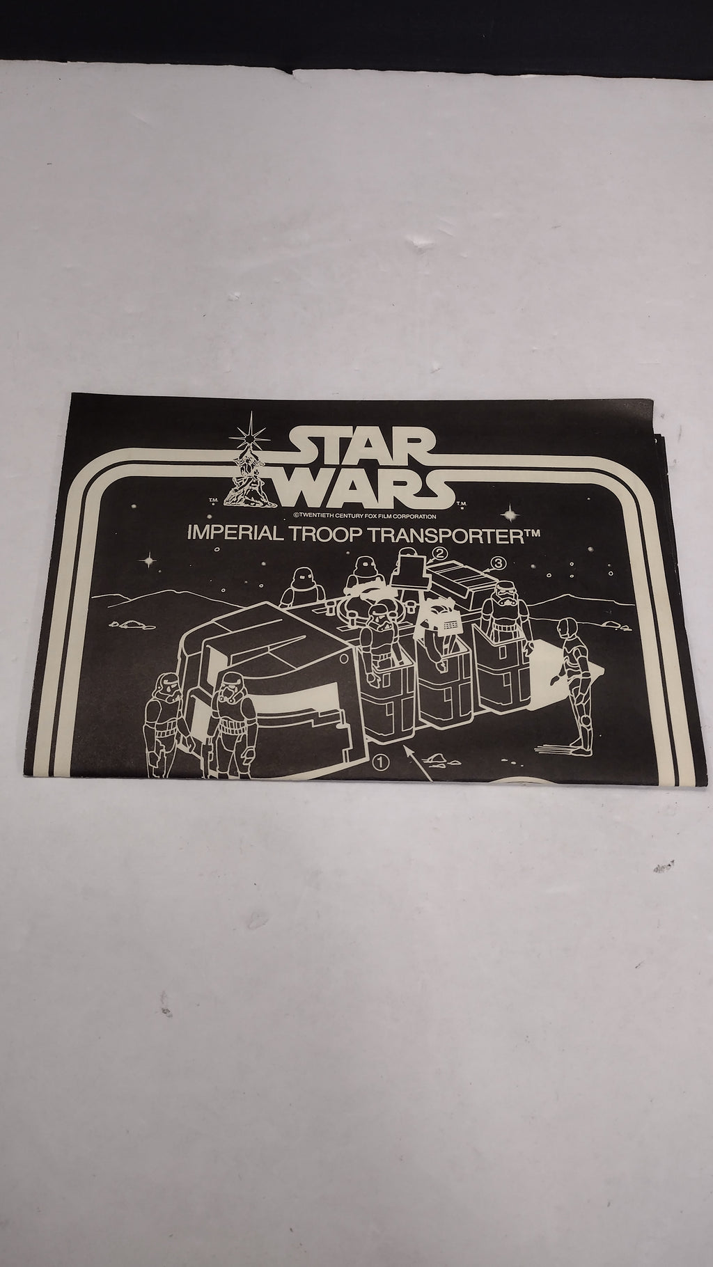 Vintage 1979 Kenner Star Wars Imperial Troop Transport Instructions Sheet