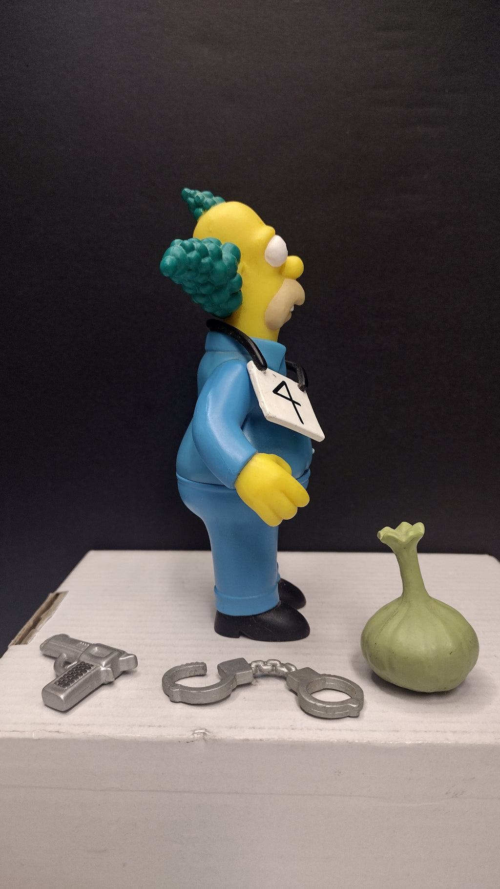 Vintage 2002 Playmates The Simpsons "Busted" Krusty the Clown Interactive Figure (Series 9) – Loose & 100% Complete