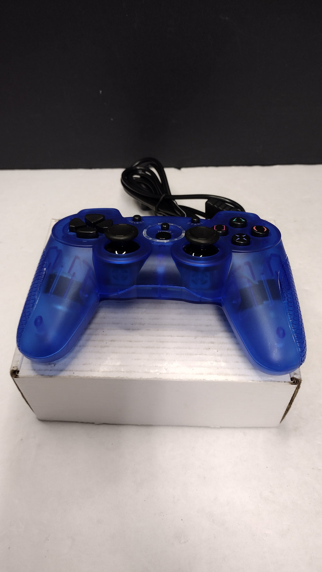 Old Skool PS2 Wired Double-Shock 2 Controller (Blue)- Tested