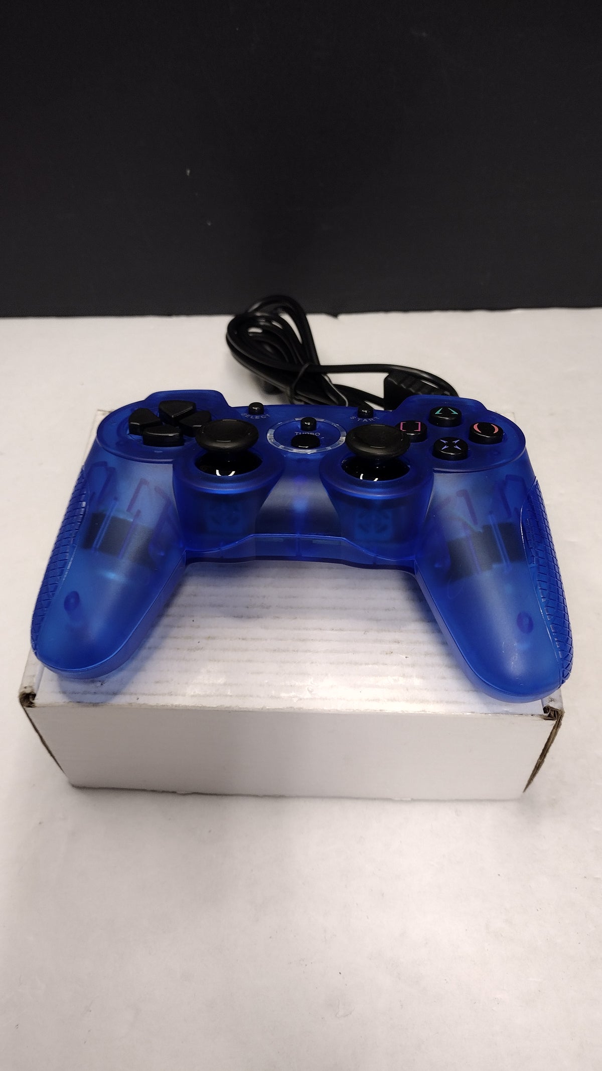 Old Skool PS2 Wired Double-Shock 2 Controller (Blue)- Tested