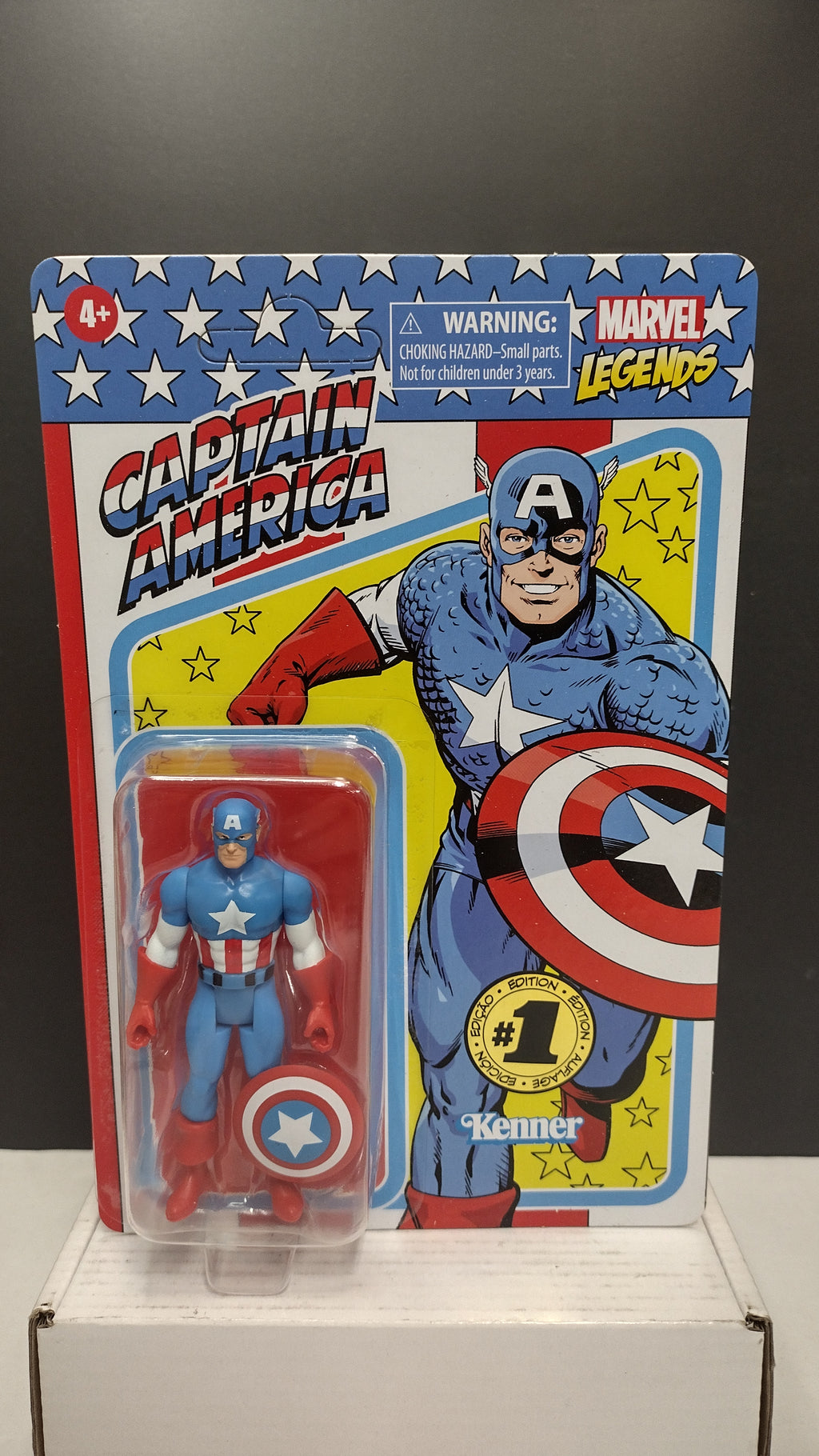 Hasbro Marvel Legends Retro 3.75-Inch Black Panther & Captain America 2-Pack NIB (Open Outer Box)