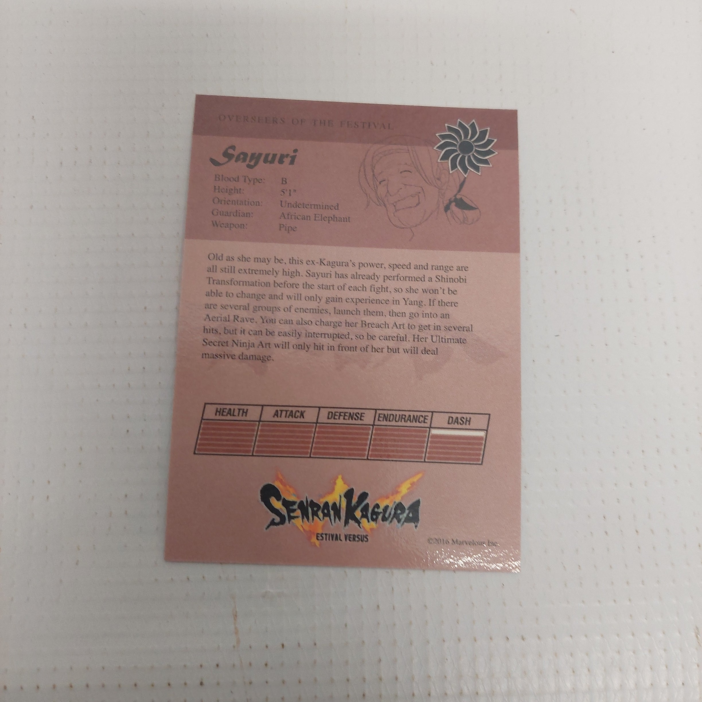 Senran Kagura Estival Versus Sayuri Card