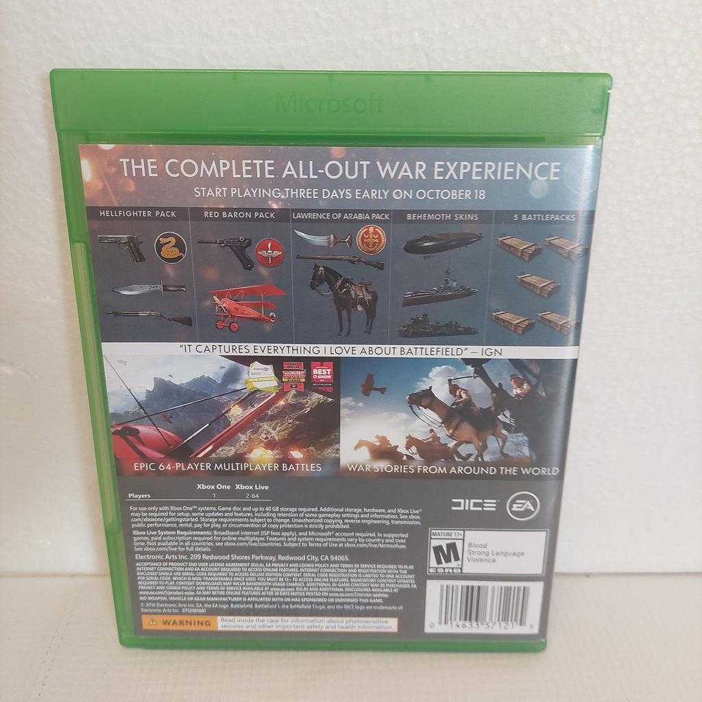 Xbox One Battlefield 1 Early Enlister Deluxe Edition