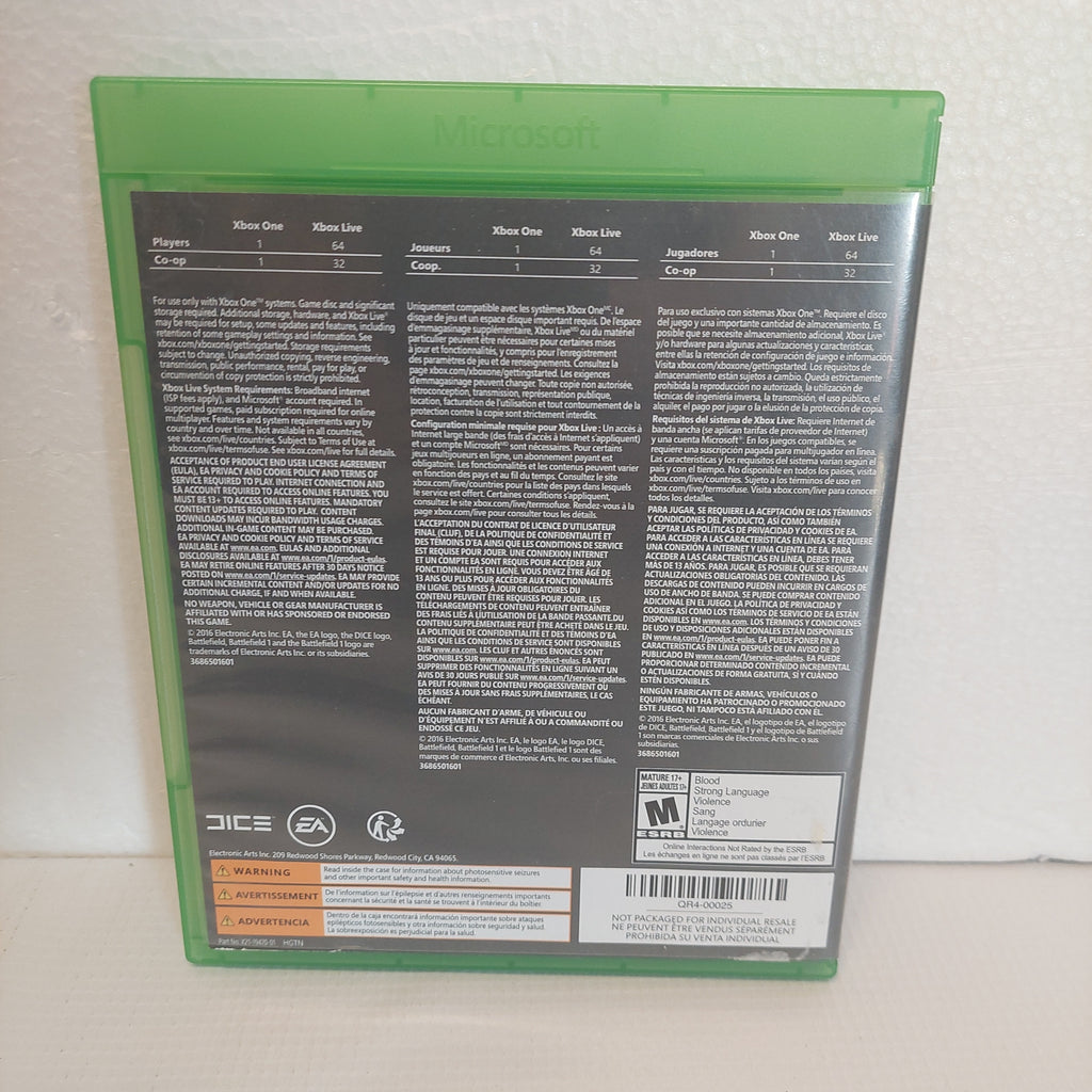 Xbox One Battlefield 1