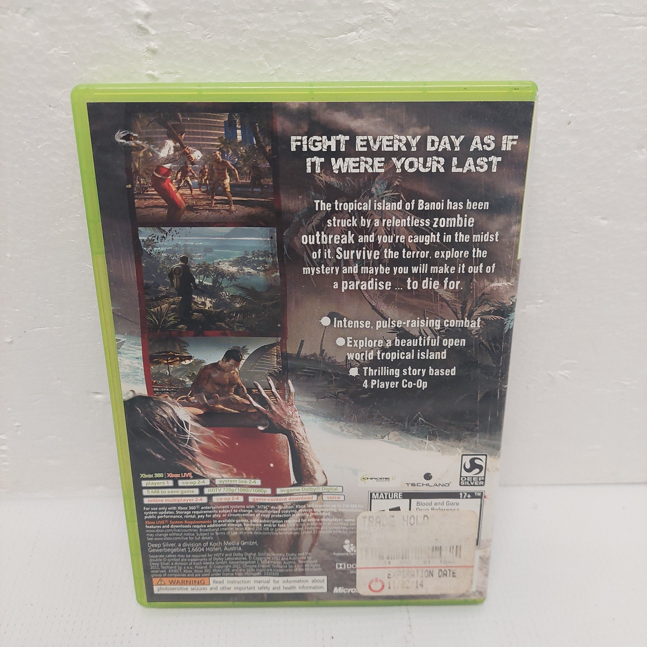 Xbox 360 Dead Island Game