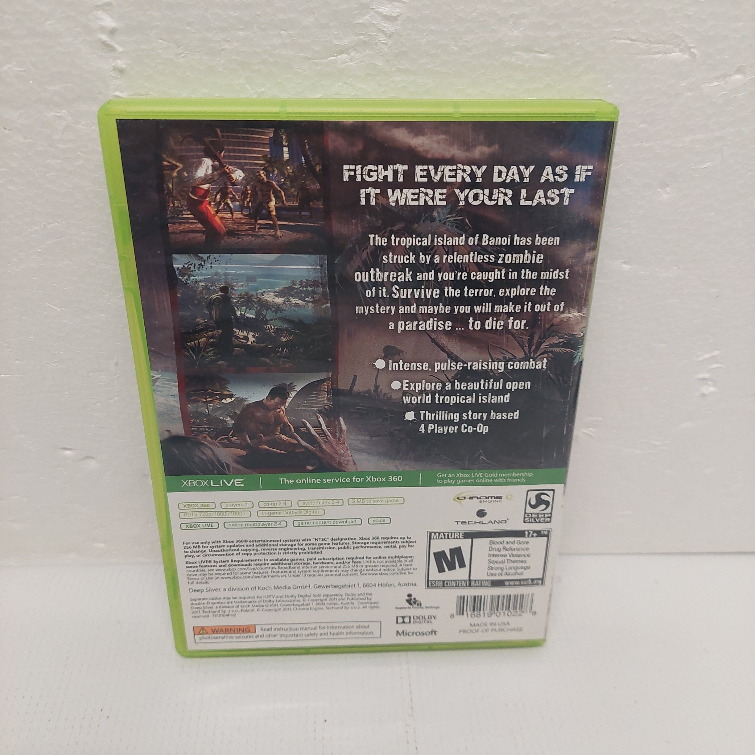 Xbox 360 Game of the Year Edition Dead Island Game