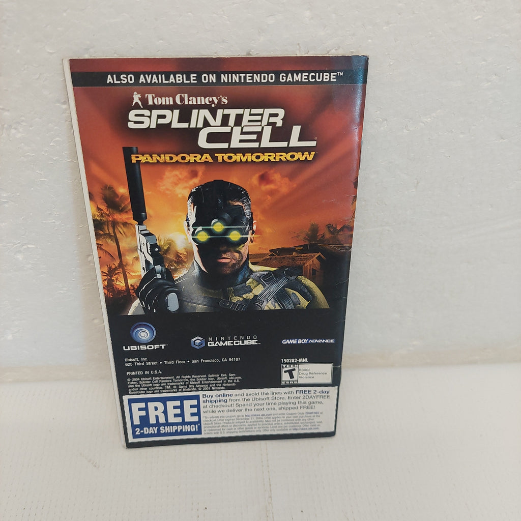 Tom Clancy's Rainbow Six 3 Nintendo GameCube Manual ONLY
