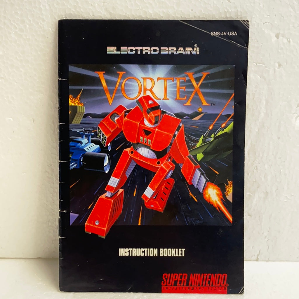 Vortex Instruction Manual ONLY
