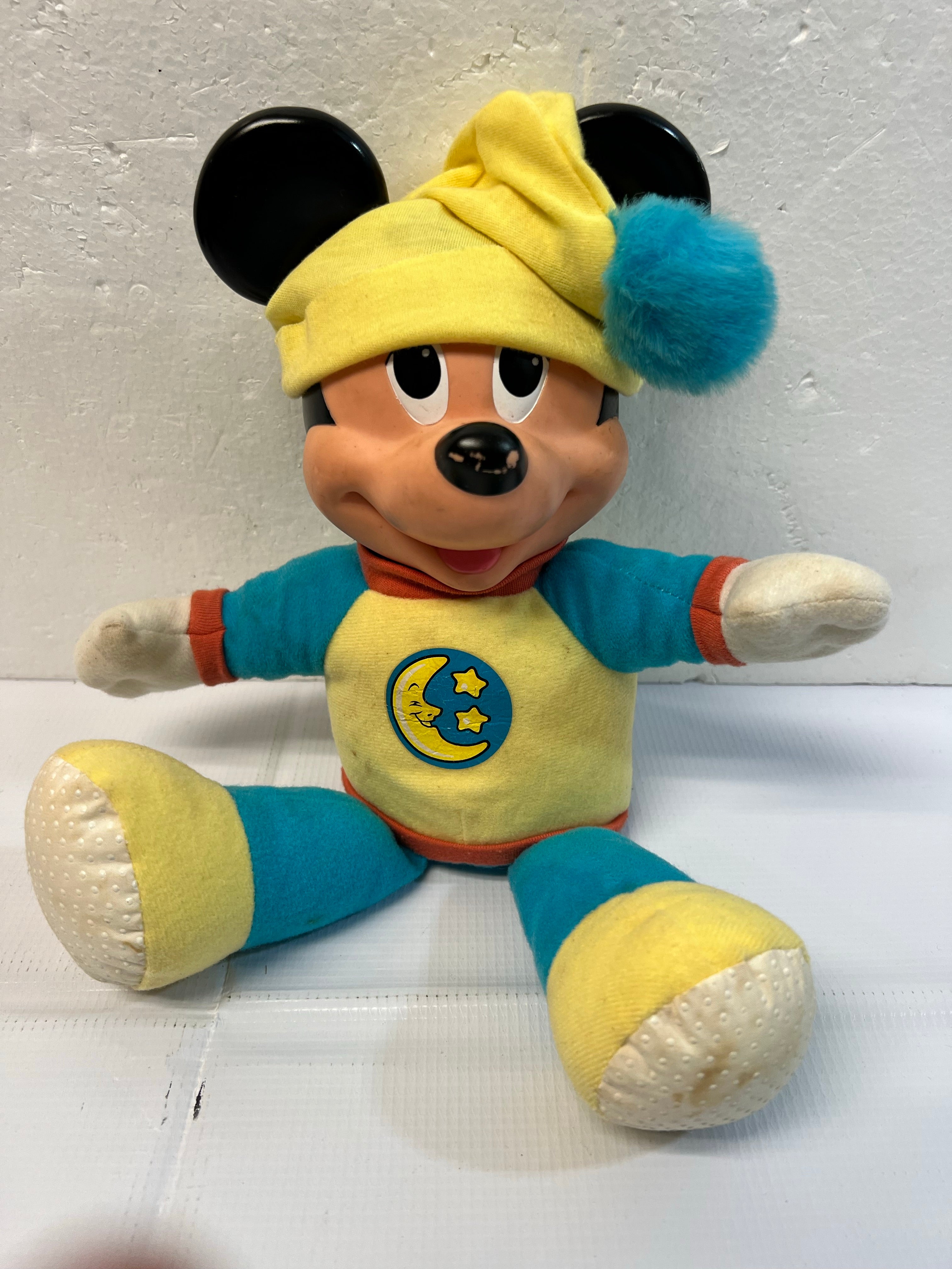 Vintage Mattel Disney Mickey Mouse Hug & Glow Light Up Plush Boxed