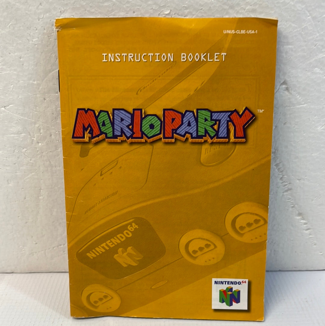 Mario Party 64 Manual ONLY