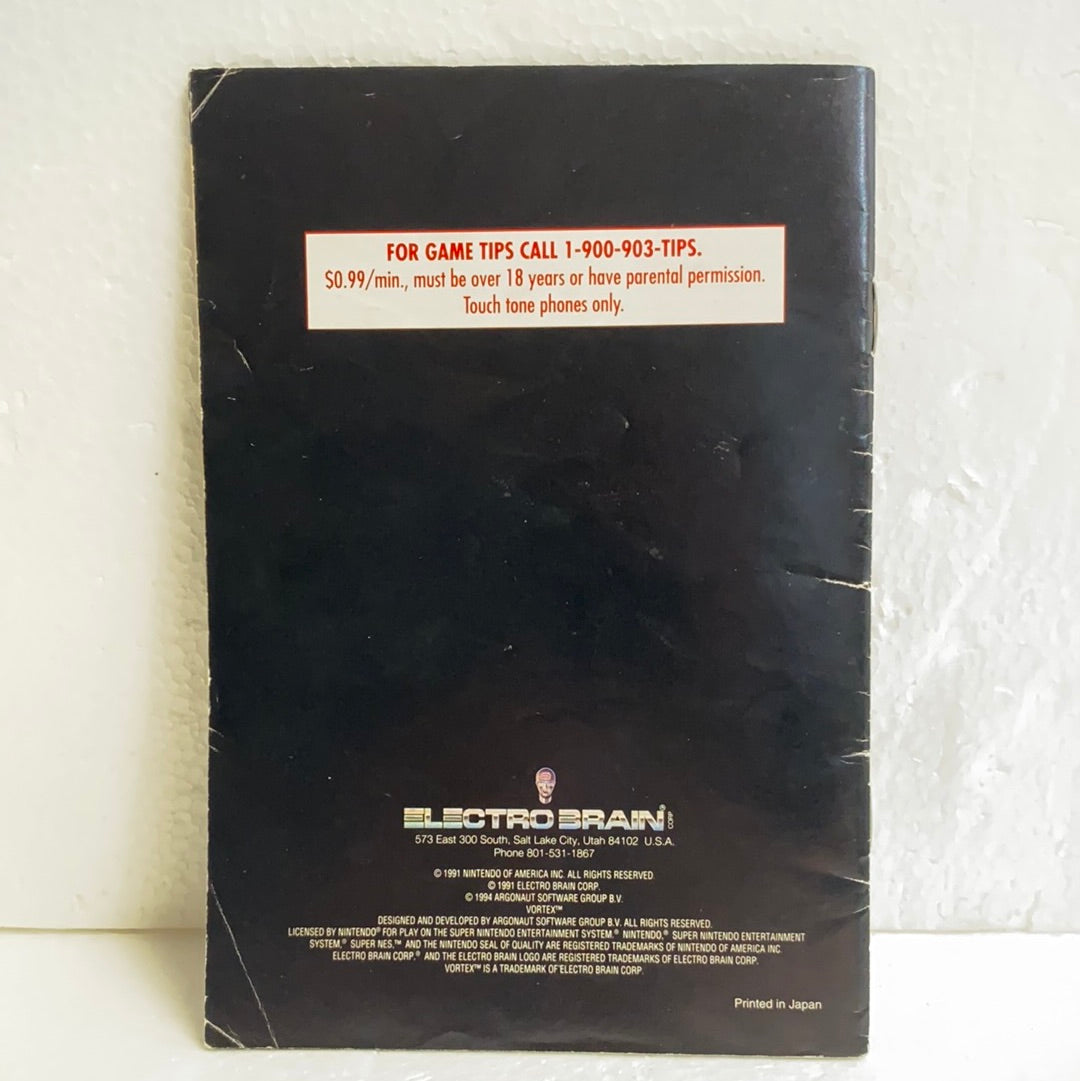 Vortex Instruction Manual ONLY